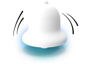 bell icon with lines coming off it