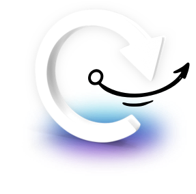 renewal/restart icon with a arrow in a circle 270 degrees with another arrow originating from the center of the icon to the outside of the icom